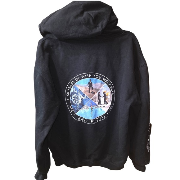 Brit Floyd Other - Brit Floyd 50 Years of Wish You Were Here Black Zip Up Hoodie Size Large